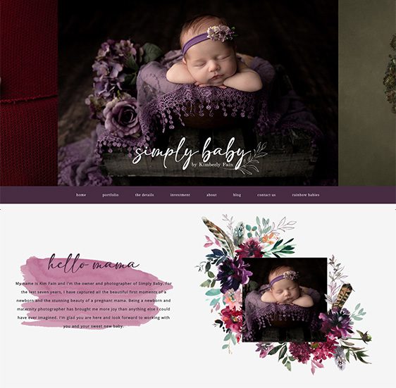 Simply Baby Website Wordpress ProPhoto 7